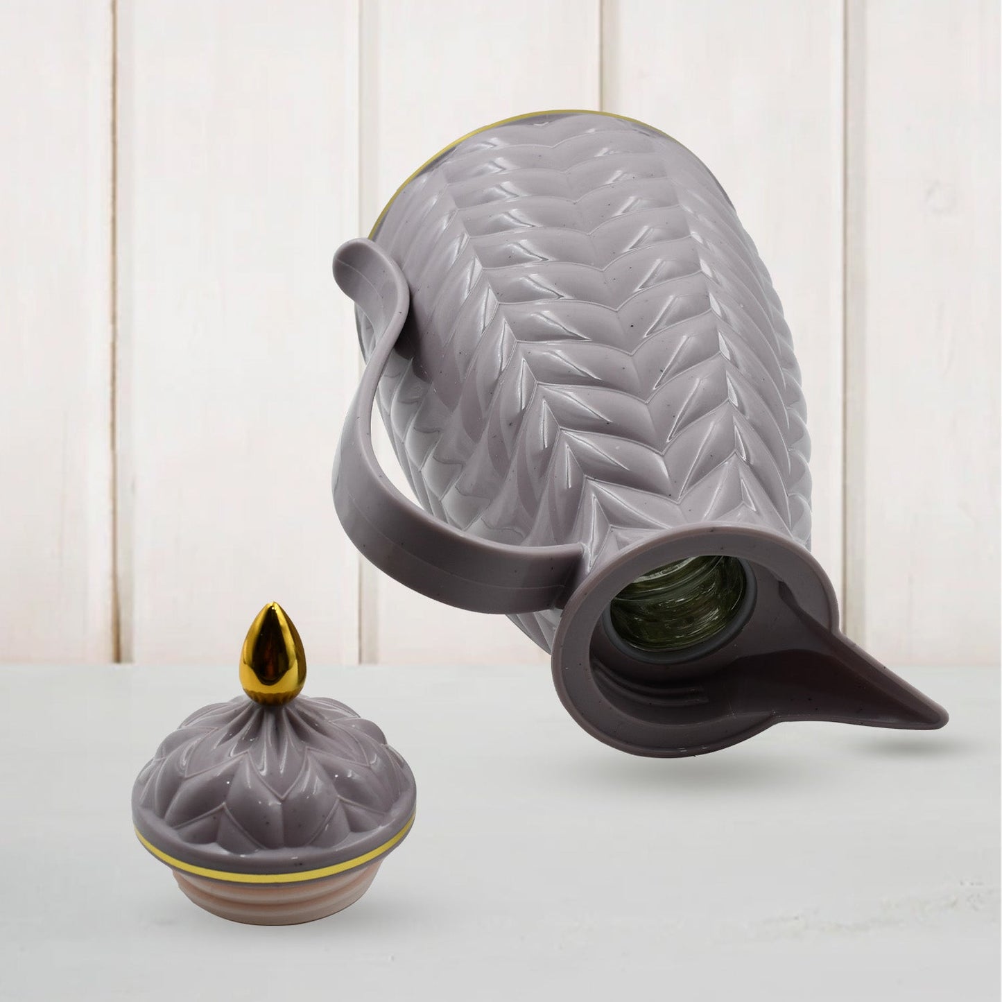 Insulated Tea Kettle Hot and Cold Premium Tea Kettle 1Ltr Kettle | Easy to Carry | Leak Proof | Tea Jug | Coffee Jug | Water Jug | Hot Beverages - Springkart 