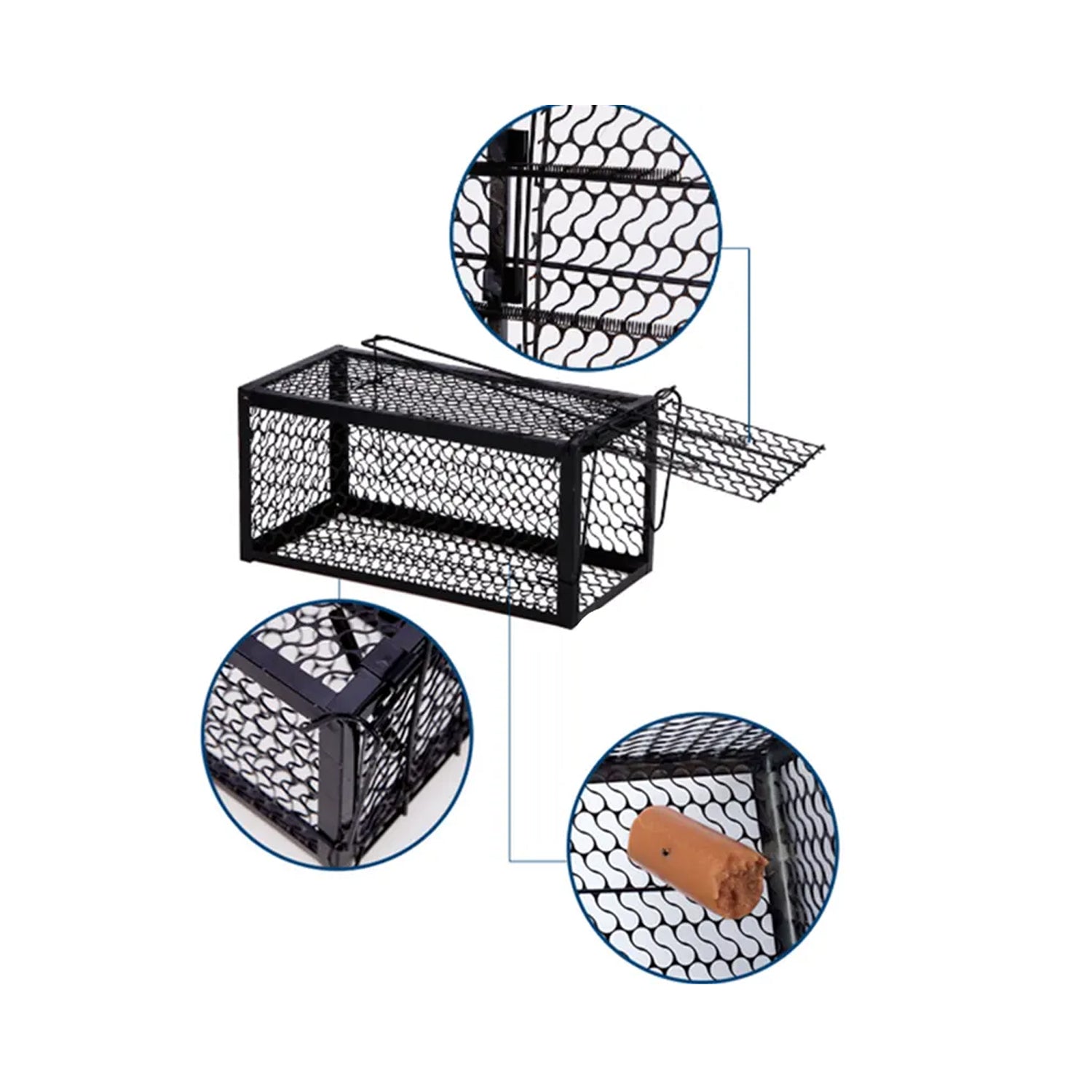 Foldable Mouse Trap Squirrel Trap Small Live Animal Trap Mouse Voles Hamsters Live Cage Rat Mouse Cage Trap for Mice Easy to Catch and Release - Springkart 