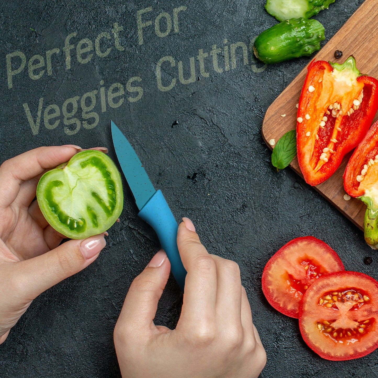 Corrugated 6Pc Kitchen Knife Set Professional Box Knife Set 6 Piece Forged Kitchen Knives with Box. - Springkart 