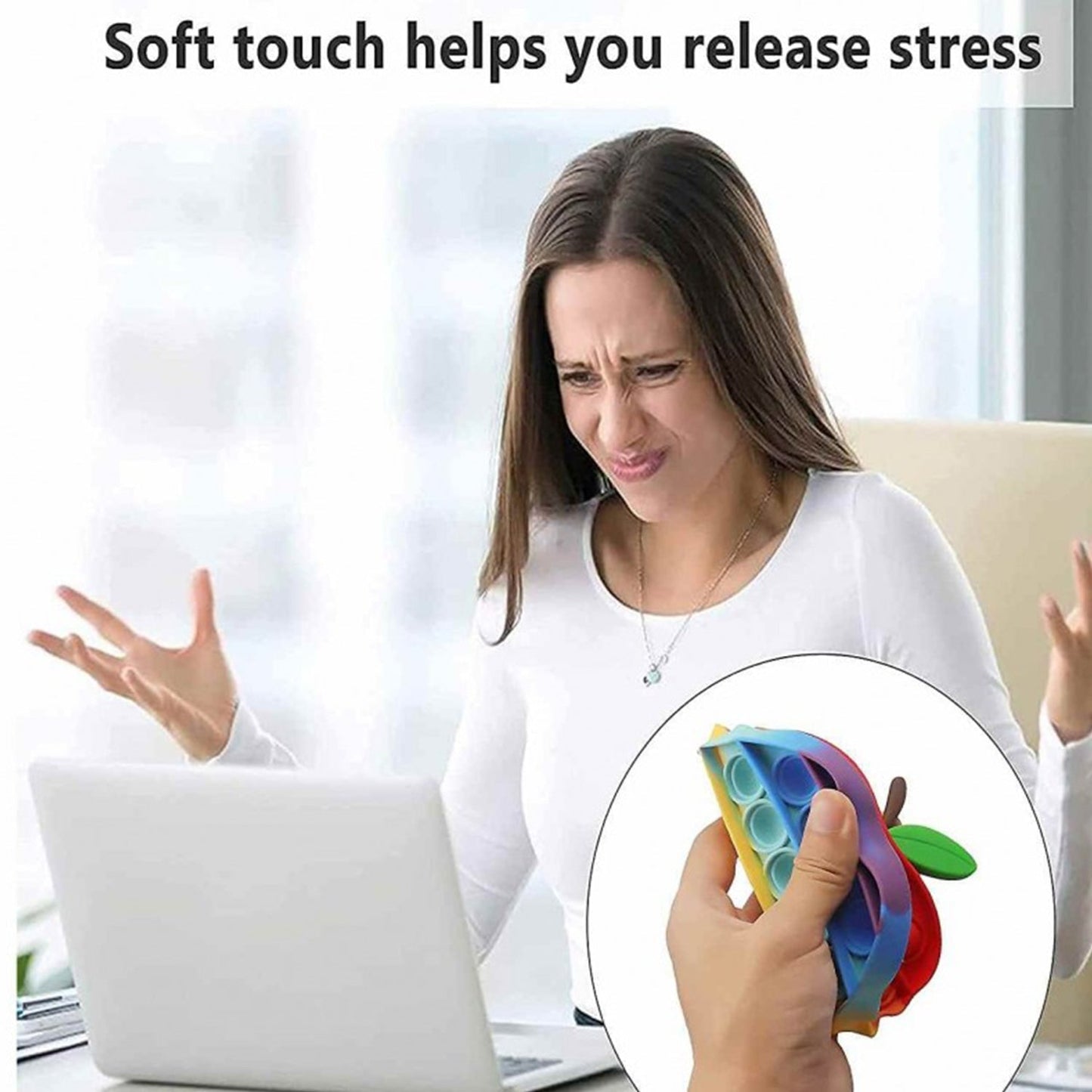 Apple Fidget Toy used in all kinds of household places specially for kids and children for playing purposes - Springkart 