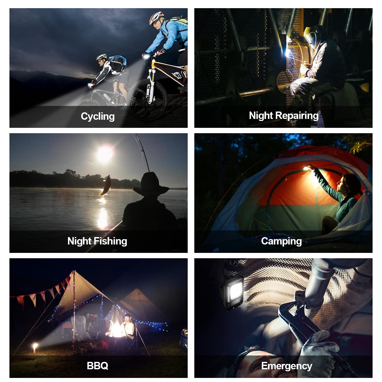 Rechargeable Keychain Mini Flashlight with 4 Light Modes,Ultralight Portable Pocket Light with Folding Bracket Bottle Opener and Magnet Base for Camping Walking - Springkart 