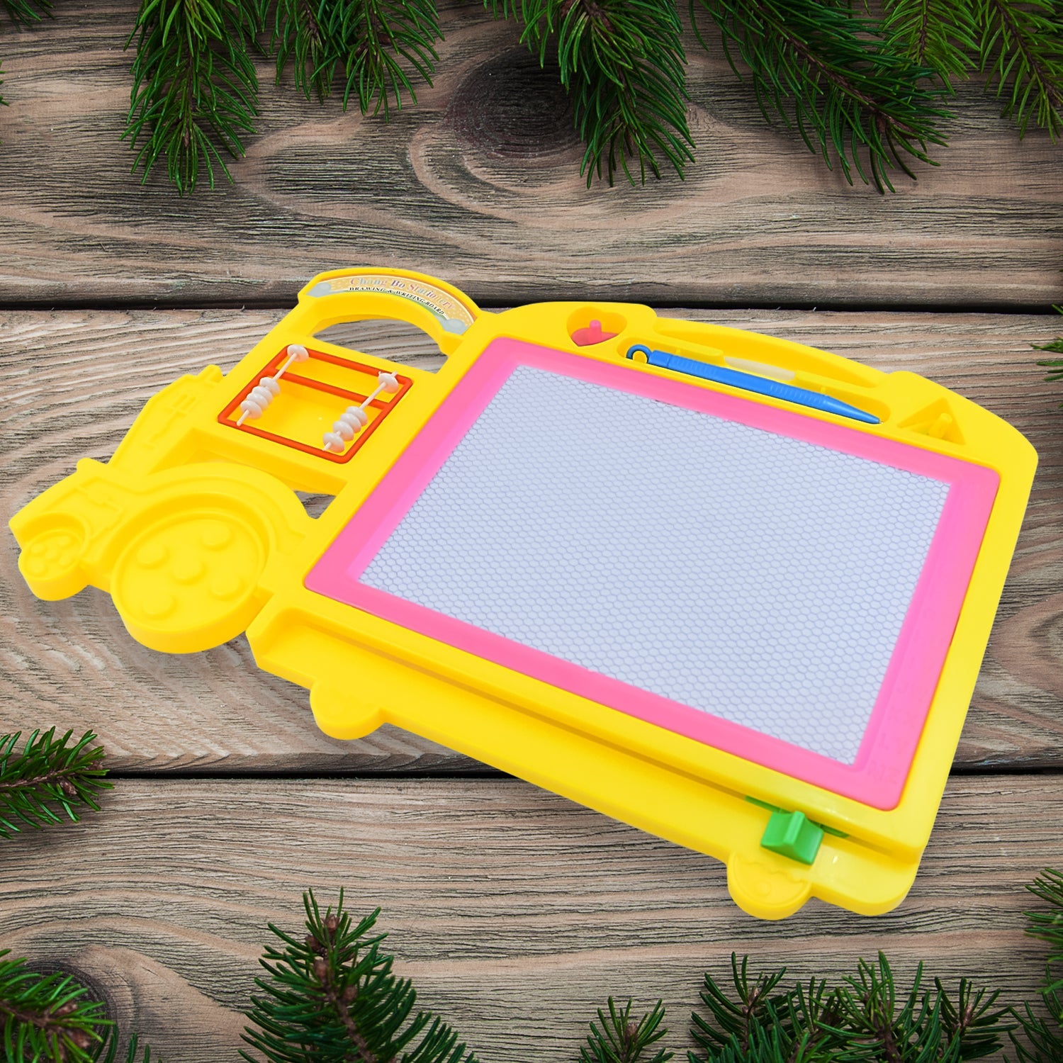 Bus Shape Drawing & Writing Slate Board for Kids (1 pc / 32 × 21 Cm) - Springkart 
