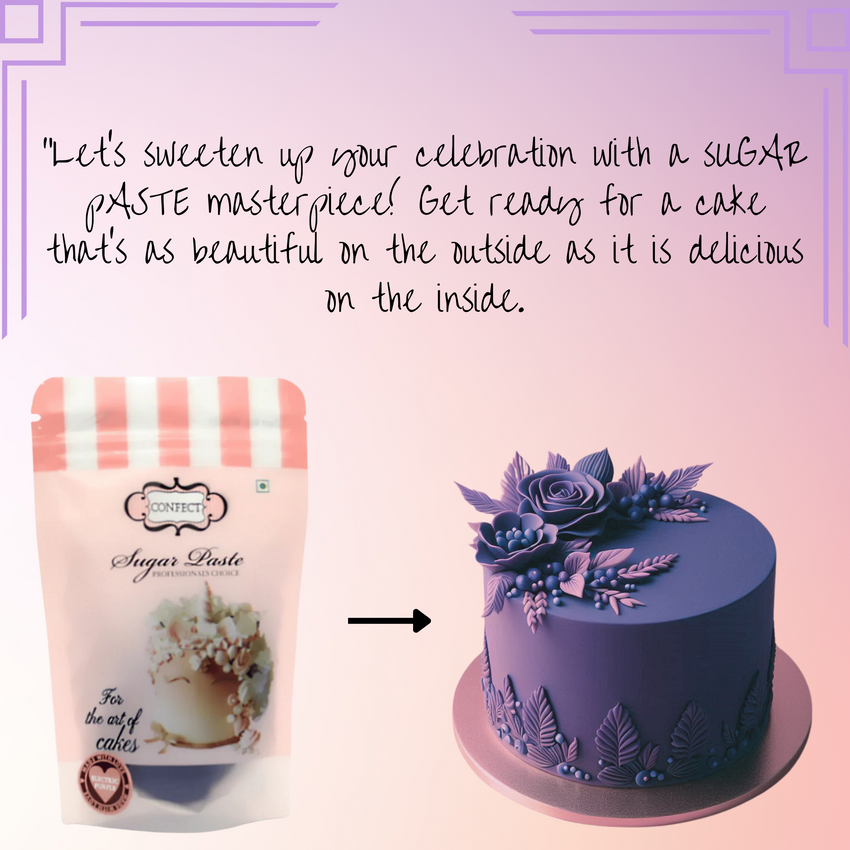 Electric Purple Fondant | Edible Sugarpaste 250 Gm