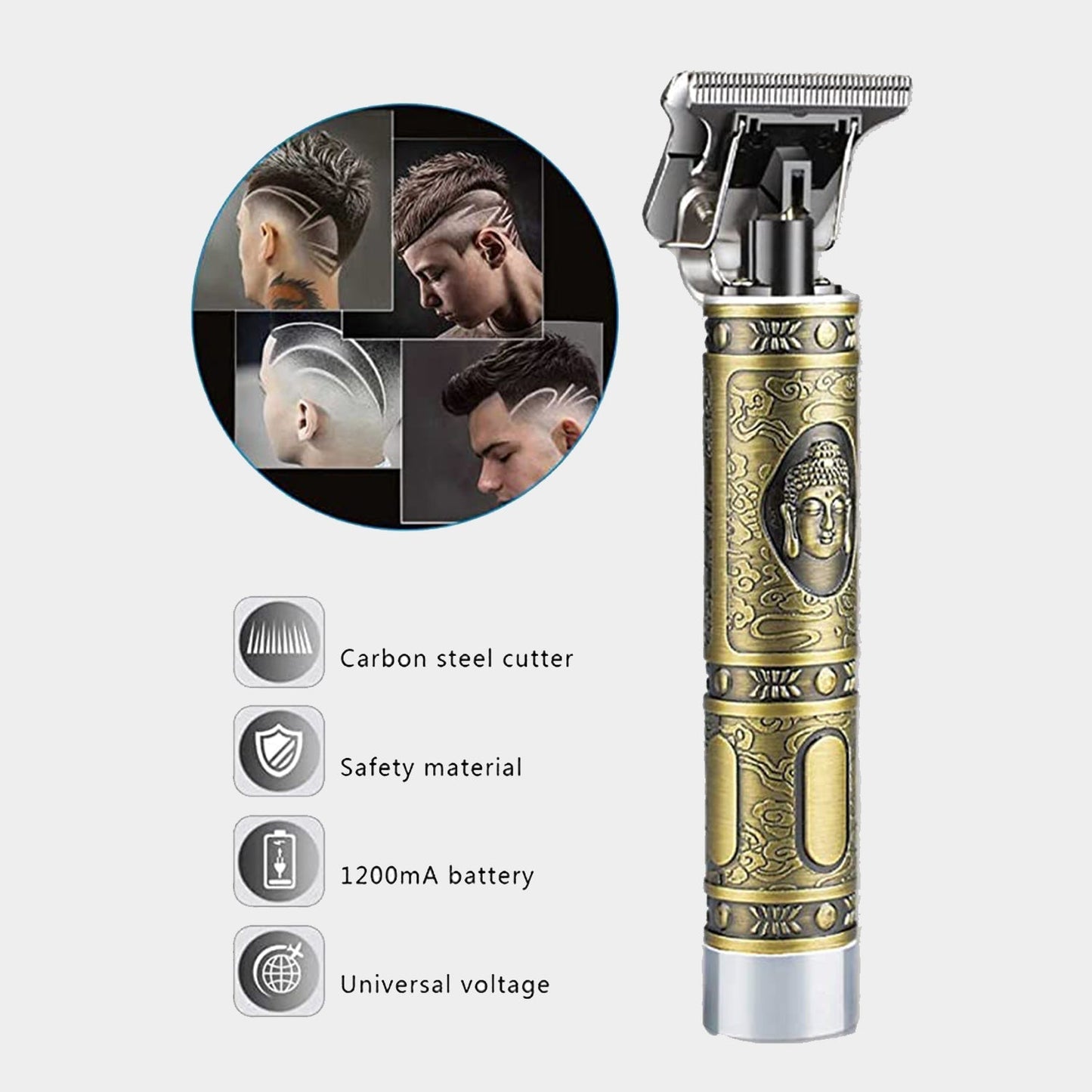 Hair Trimmer for Men Hair Style Trimmer, Professional Hair Clipper, Adjustable Blade Clipper & Shaver for Men - Springkart 