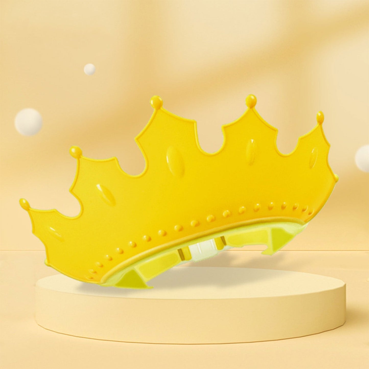 Crown Baby Shower Cap Adjustable Crown Baby Child Protection, Eye Protection, Ear Protection, Adjustable Swim Cap, Waterproof and Adjustable for Kids and Babies - Springkart 