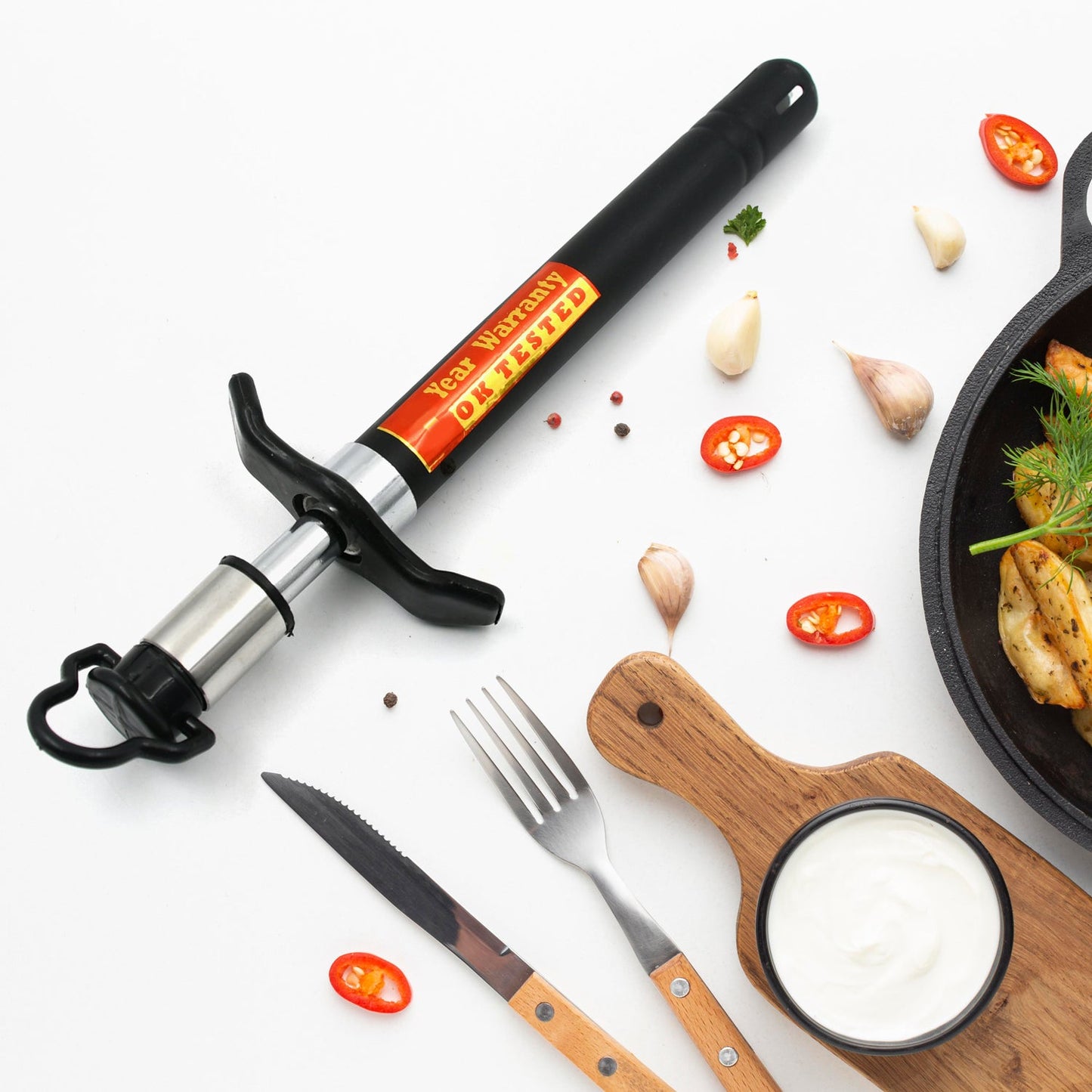 Stainless Steel Gas Lighter for Kitchen Gas Stove, Long Lasting, Unbreakable Lighters for Gas Stoves, Restaurants & Kitchen (1 Pc) - Springkart 