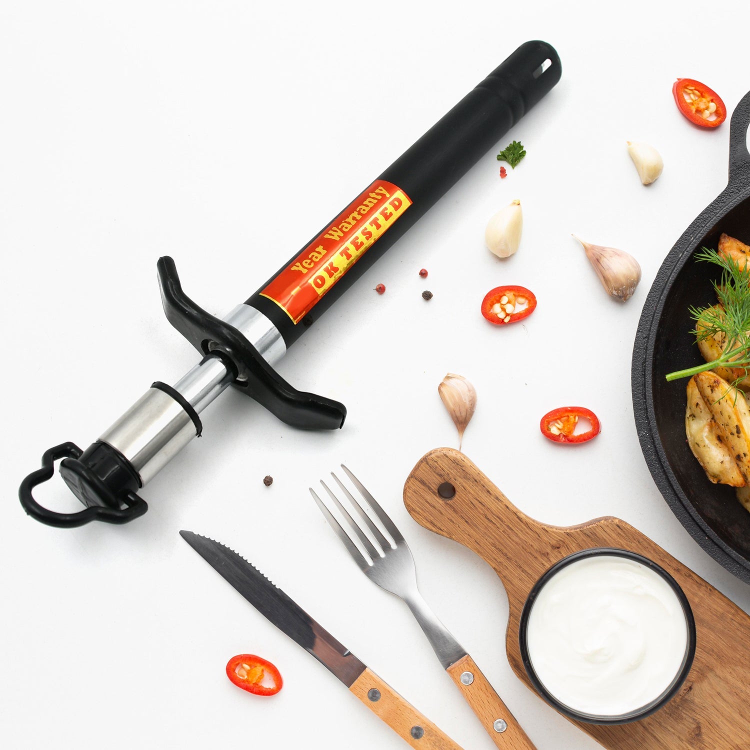 Stainless Steel Gas Lighter for Kitchen Gas Stove, Long Lasting, Unbreakable Lighters for Gas Stoves, Restaurants & Kitchen (1 Pc) - Springkart 