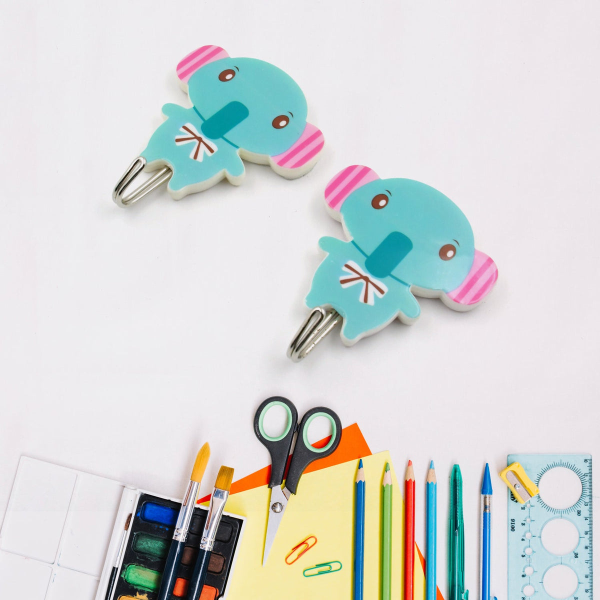 Strong Self-Adhesive Hooks (2 Pc): Heavy Duty, Waterproof, All-Purpose - Springkart 