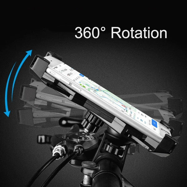 Bike Phone Mount Anti Shake and Stable Cradle Clamp with 360° Rotation - Springkart 