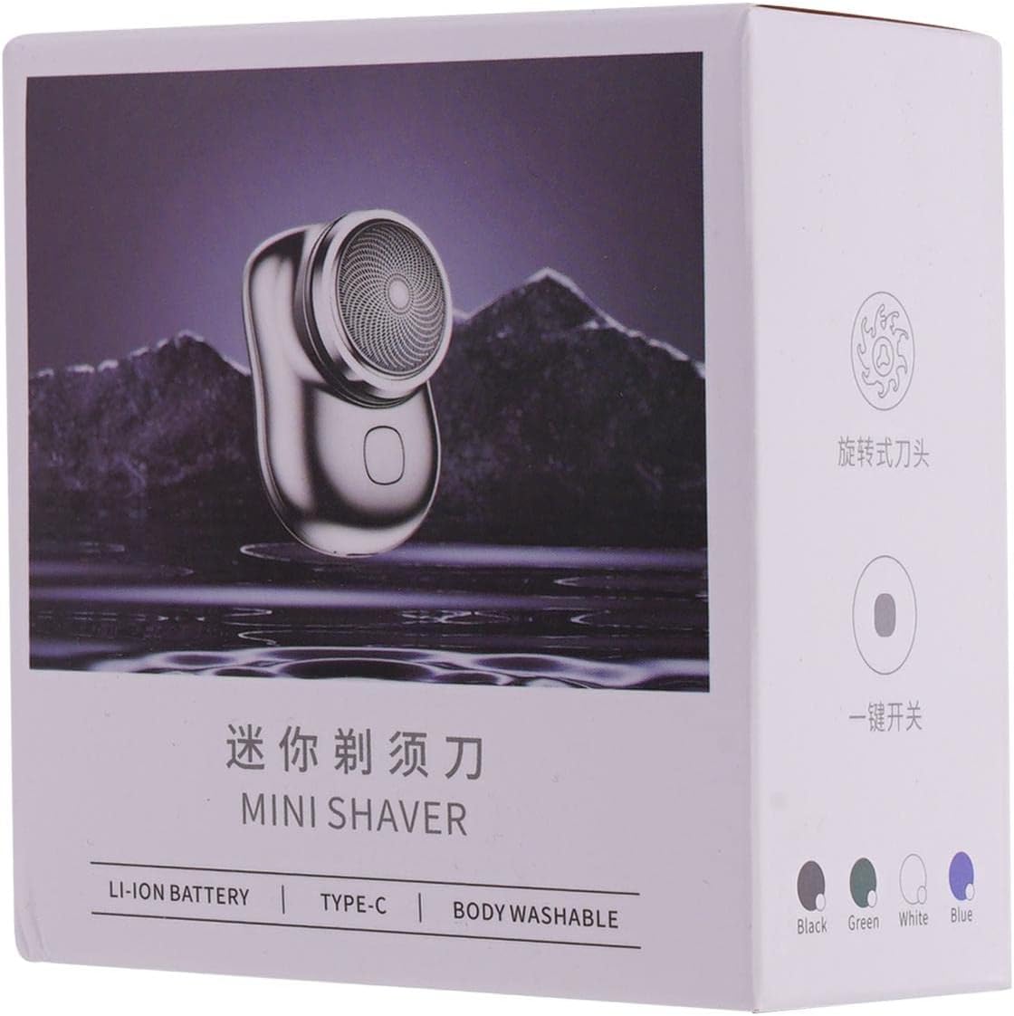 Mini Electric Shaver Portable | Pocket fashion | Rechargeable | Wireless Beard, Hair Razor for Men and Women | Home, Travel, Gift | - Springkart 