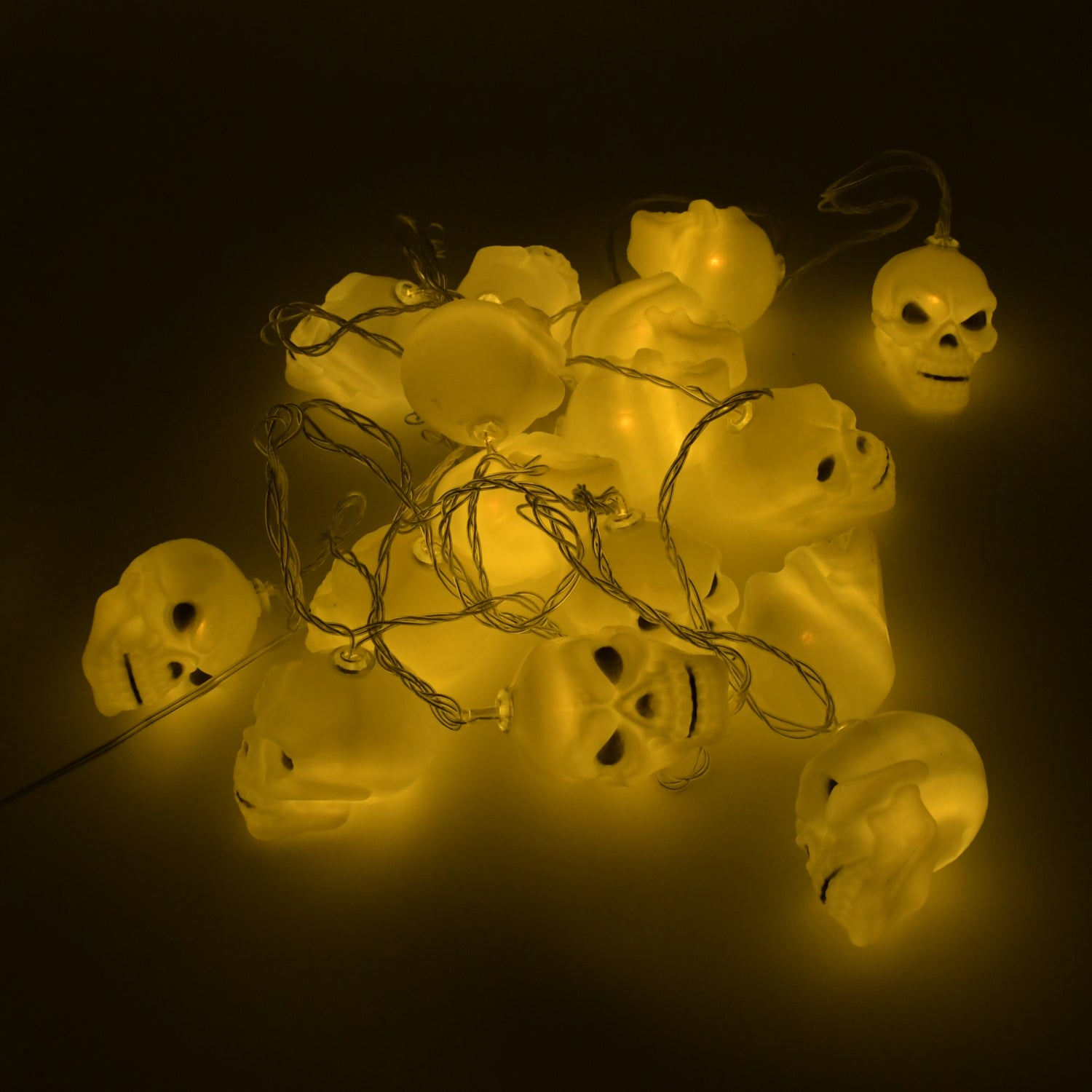 Halloween Decoration Outdoor Indoor Skeleton Head Skulls String Light Set Blow Mold, Decoration Lights Fairy Lights Led Garlands Halloween Decor Garland Decor Wreath Pumpkin - Springkart 