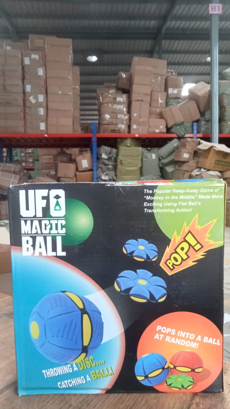Football Flat Throw Disc - with 3 LED Light Flying Toys - Springkart 