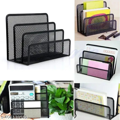 File Rack Paper Magazine Holder Home Office Desk Book Sorter Storage Hanger Tidy Display Bin Desktop Shelf File Dividers Cabinet Document Tray Organizer