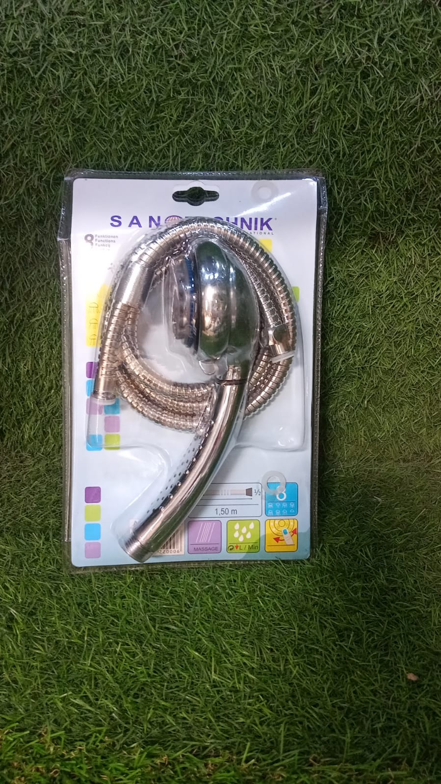 Shower Head and Stainless Steel Hose Multi-Function Plastic High Pressure Shower Spray for Bathroom - Springkart 