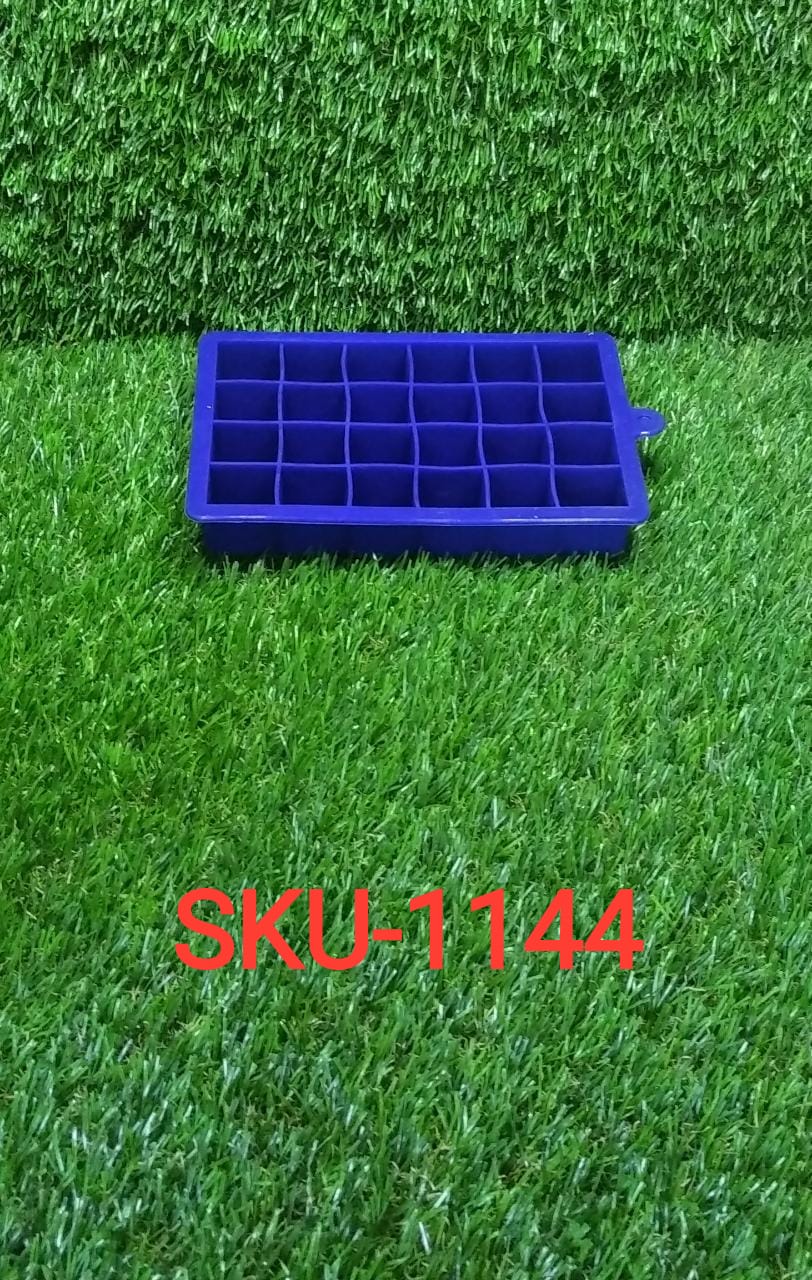 Silicone Ice Cube Trays 24 Cavity Per Ice Tray [Multicolour] - Springkart 