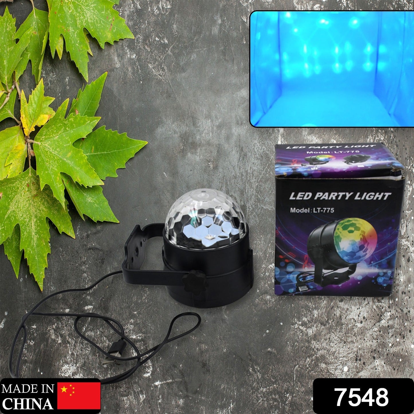 Party Lights, DJ Stage Light Disco Ball Light USB Charging Party Stage Lamp Party Light for Home Bar Car Wedding Holiday Party, Party Gift Kids Birthday - Springkart 