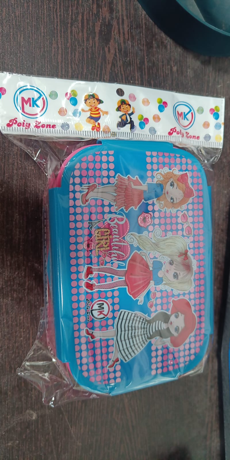 Cartoon Printed Plastic Lunch Box With Inside Small Box & Spoon for Kids, Air Tight Lunch Tiffin Box for Girls Boys, Food Container, Specially Designed for School Going Boys and Girls - Springkart 