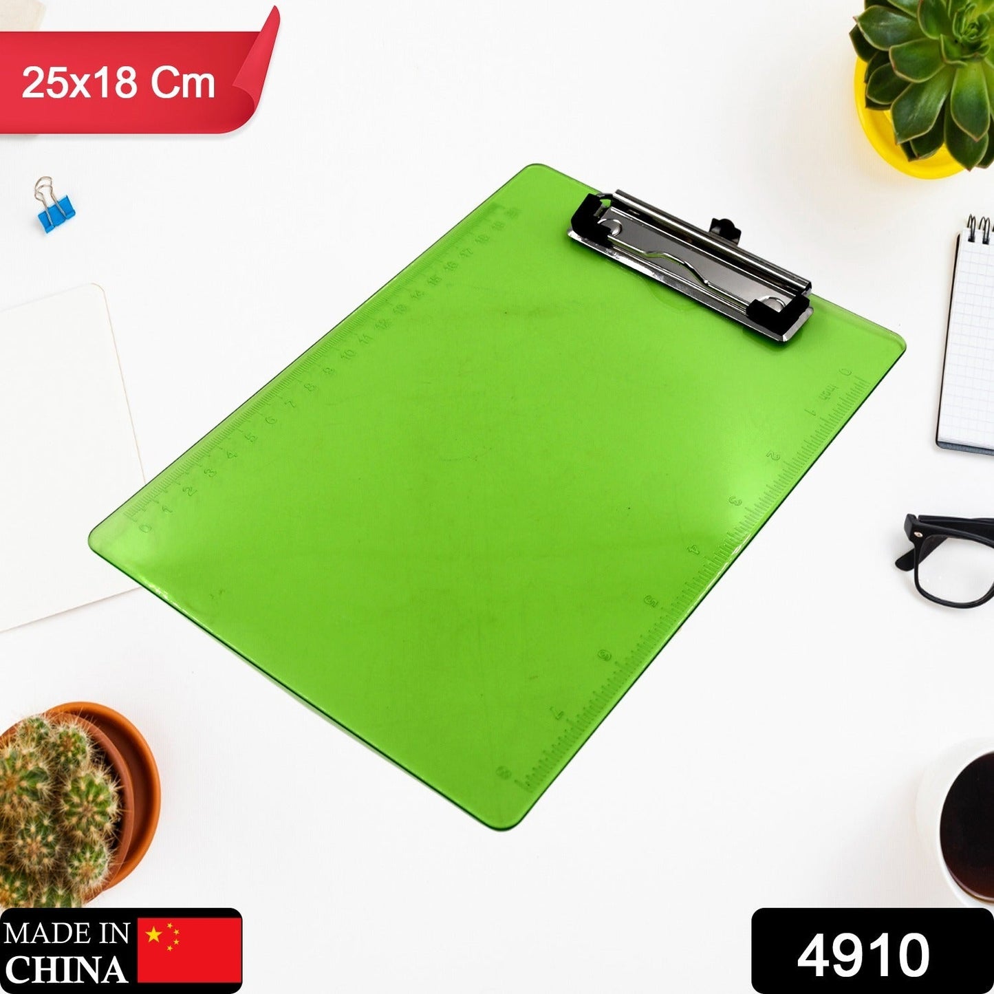 Exam Pad Best for Students in All Exams Unbreakable Flexible Board with a Centimeter Measuring Side Pad For School & Exam Use - Springkart 