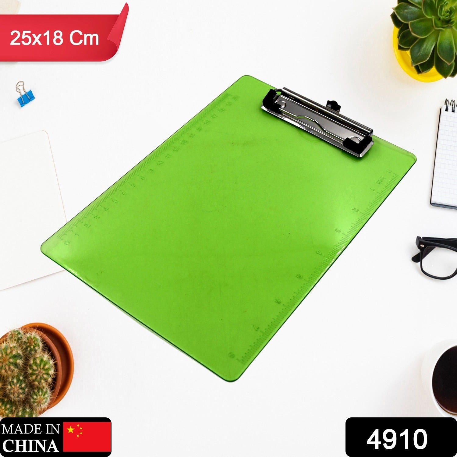 Exam Pad Best for Students in All Exams Unbreakable Flexible Board with a Centimeter Measuring Side Pad For School & Exam Use - Springkart 