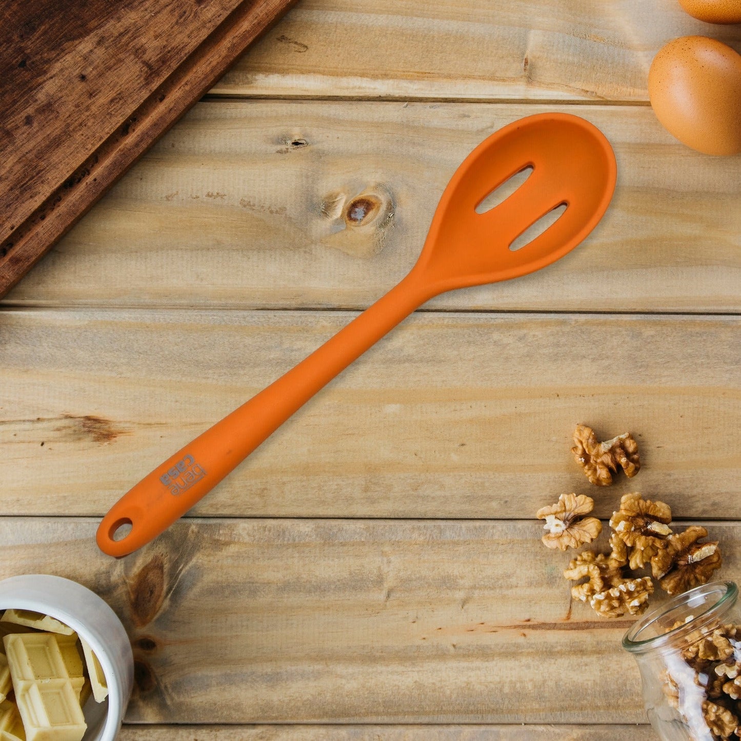 SILICON NON-STICK HEAT RESISTANT KITCHEN ITEM PREMIUM SPOON ( 1PC ). - Springkart 