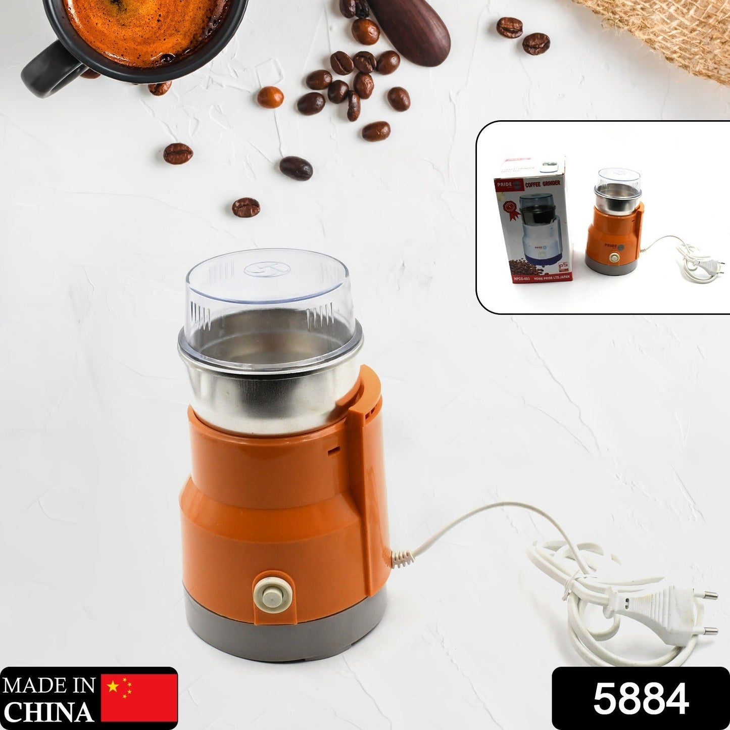 Multi Function Small Food Grinder Grain Grinder, Portable Coffee Bean Seasonings Spices Mill Powder Machine Small Kitchen Appliances for Home and Office - Springkart 