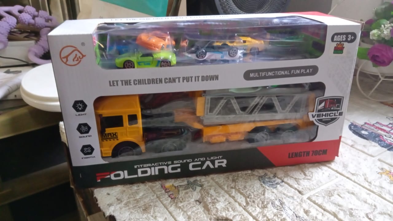 Realistic Long-Haul Toy Vehicle Transport Playset with Lights and Sound - Springkart 