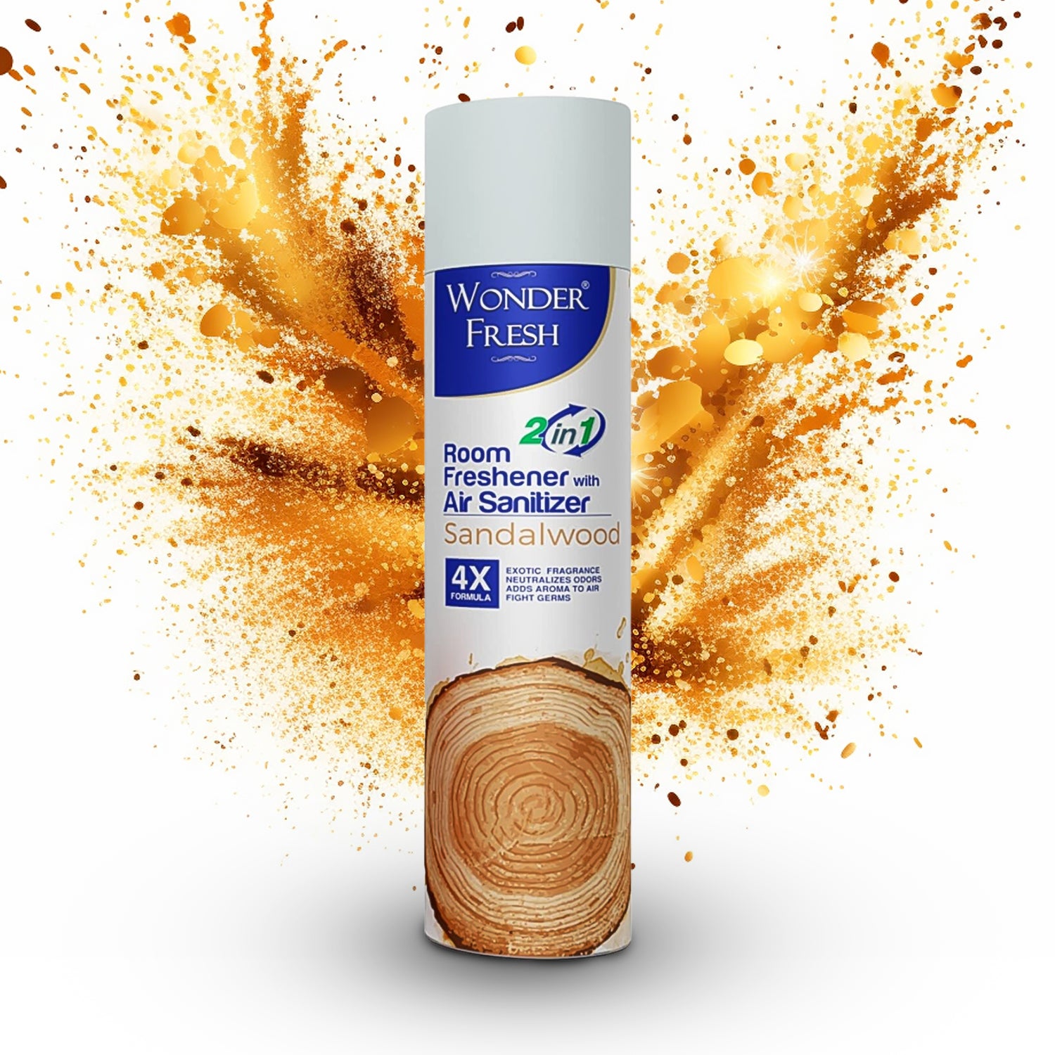 Fresh Air Freshener Spray Sandalwood Fragrance Long Lasting Fragrance For Home Office (Mix Fragrance 125 Gm) - Springkart 