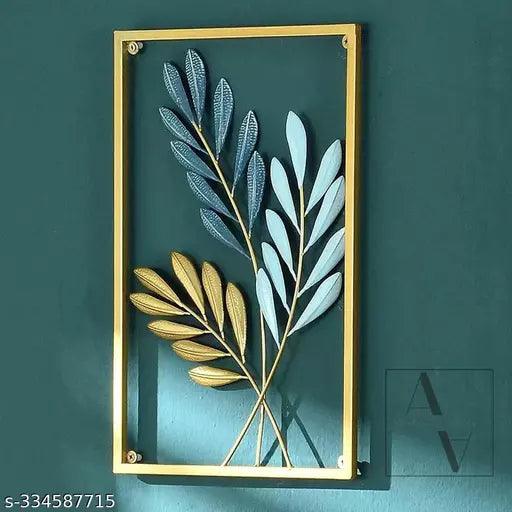 Metal Wall Decor Art Sculpture Set (Gingko Leaf)