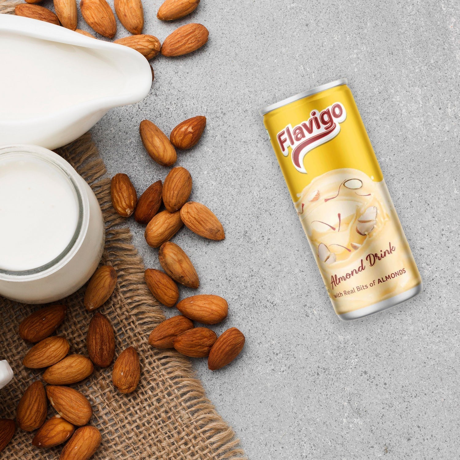 Flavigo Almond Drink Ice Cream Milkshake (200Ml) | Ice cream shakes - Springkart 