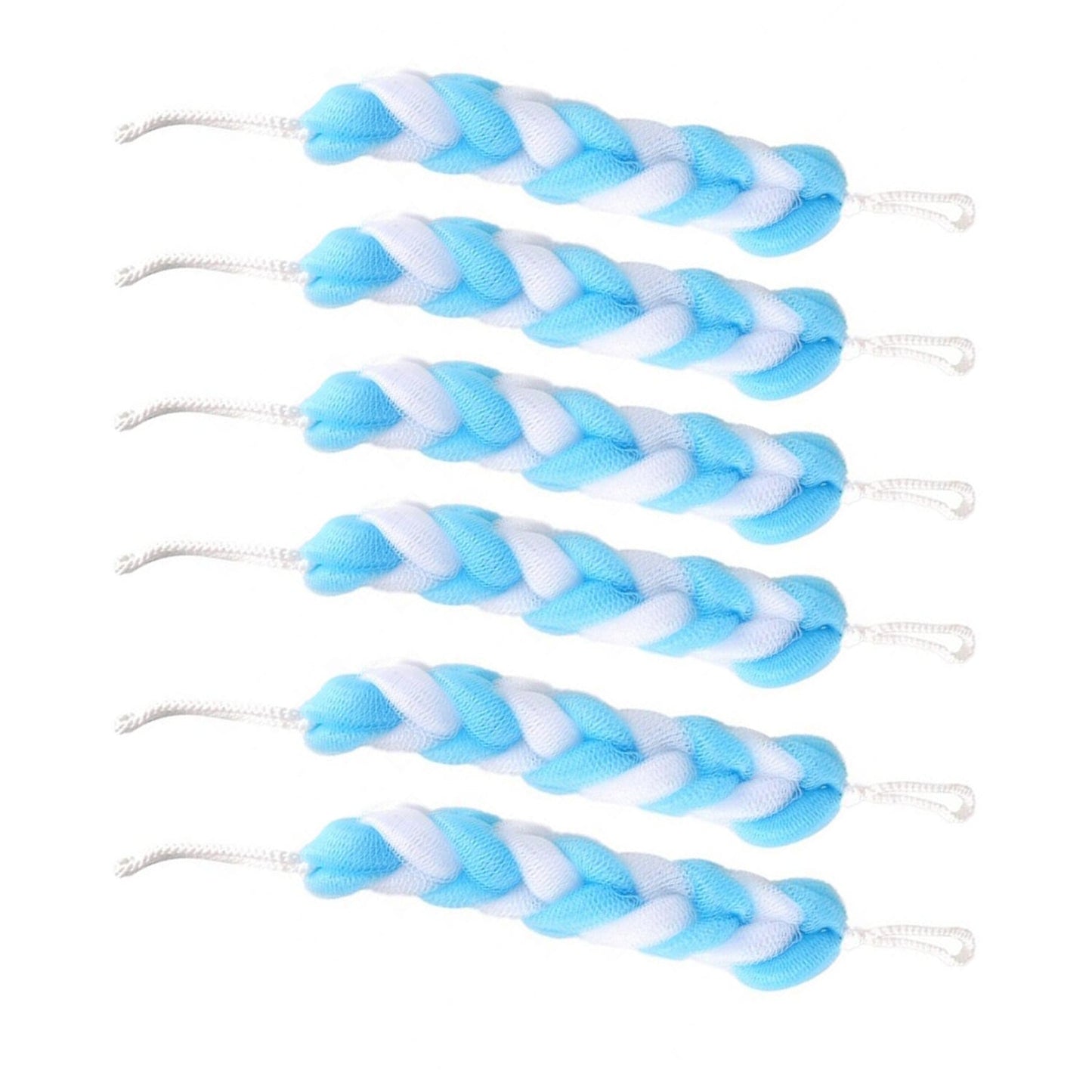 Hanging Bath Shower Long Loofah Sponge Pouf Body Scrubber Small Size (Pack of 6) - Springkart 