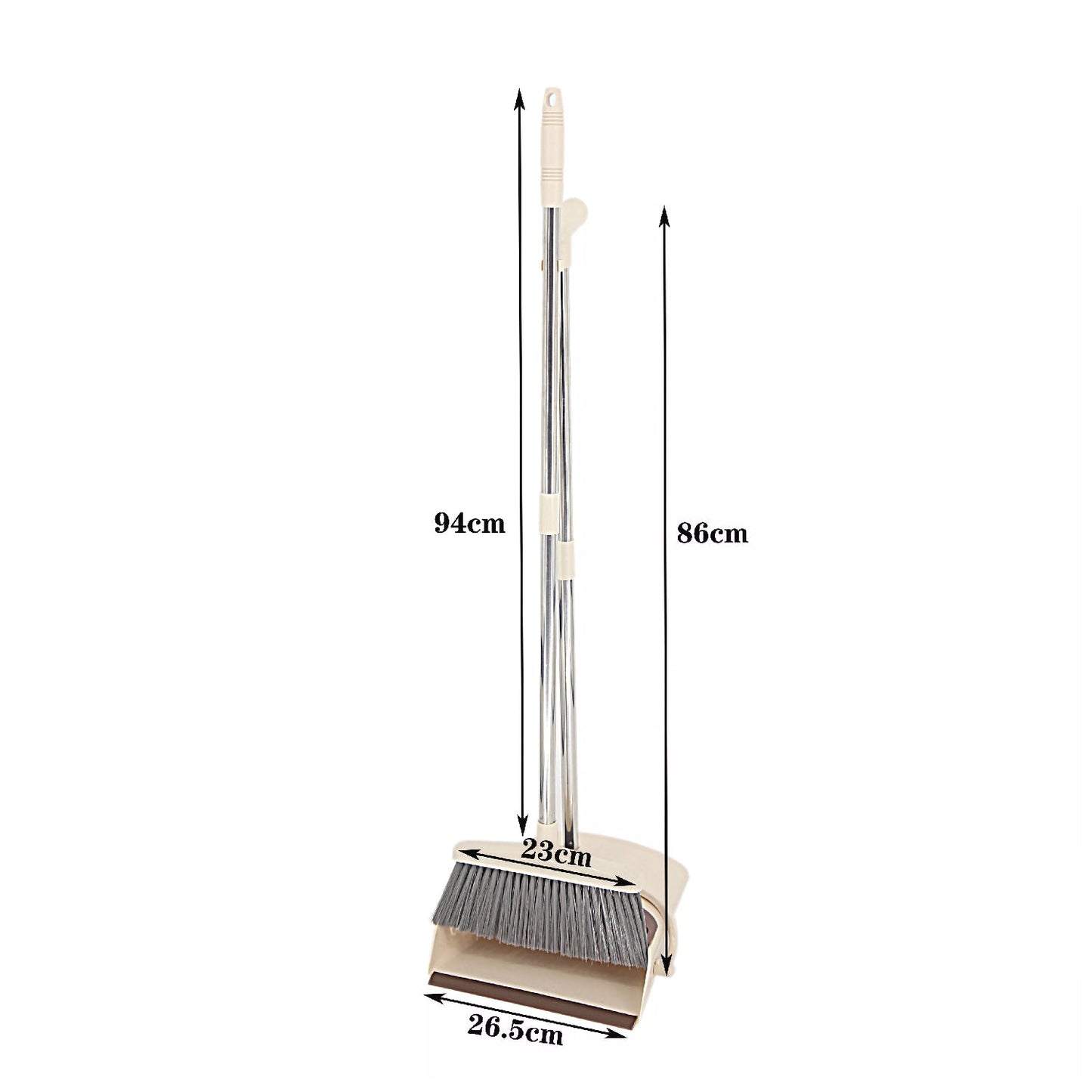 Handle Dustpan and Brush for Sweeping & Cleaning Dust Pan and Broom Handled - Springkart 