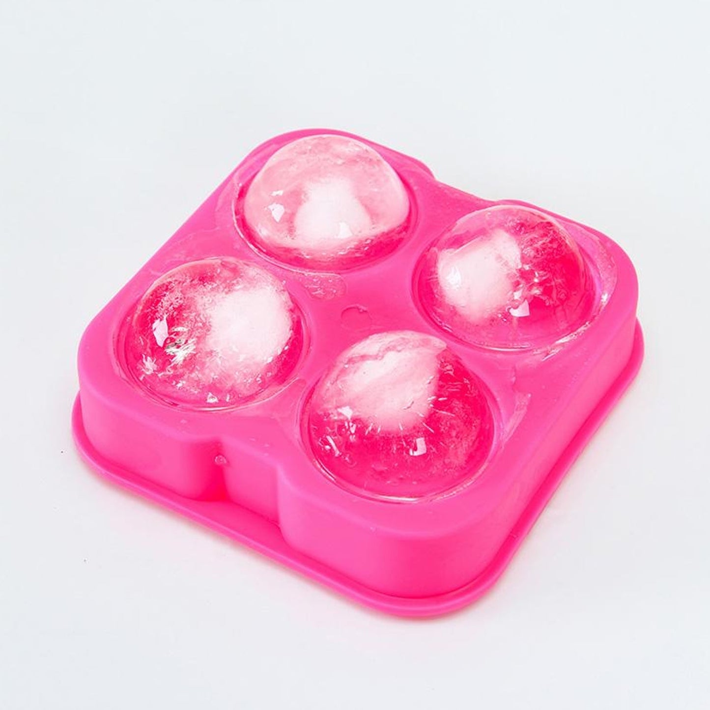 Ice Trays for Freezer Whiskey Ice Cube Plastic Ball Maker Mold Sphere Mould 4 Holes New Ice Balls Party Brick Round Tray Bar Tool ice for Whiskey - Springkart 