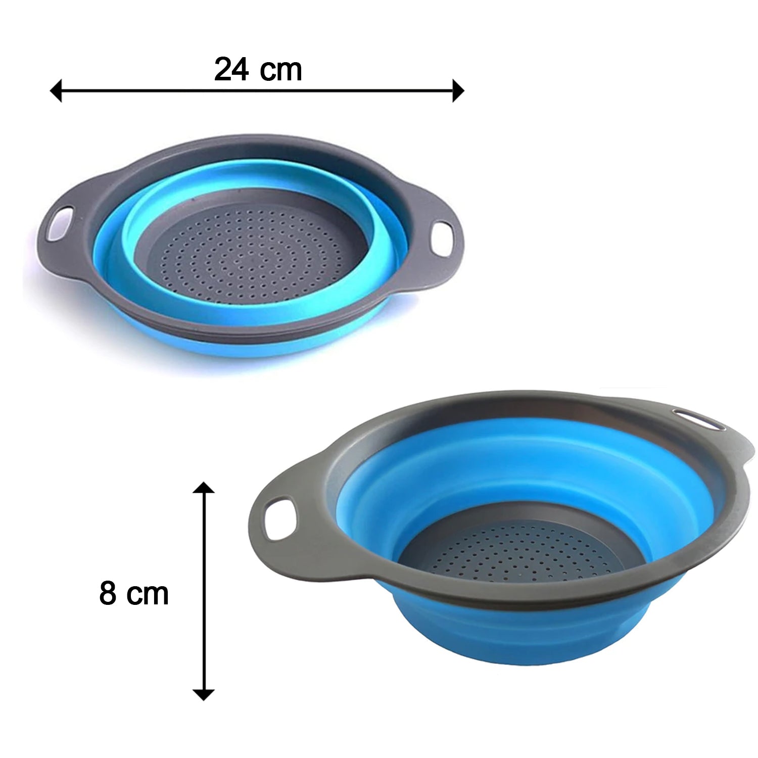 Round Small Silicone Strainer widely used in all kinds of household kitchen purposes while using at the time of washing utensils for wash basins and sinks etc. - Springkart 