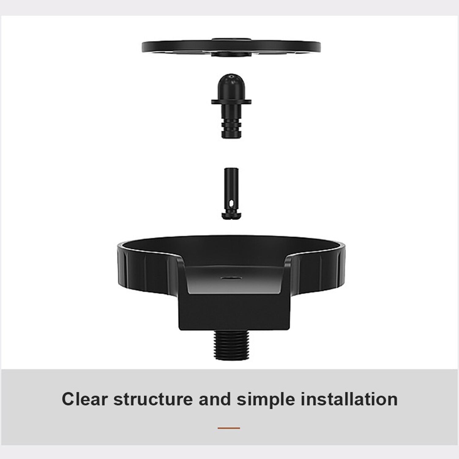 Automatic Cup Washer or Glass Rinser for Kitchen Sink, Black Kitchen Sink Cleaning Spray Cup Washer, Bar Glass Washer. - Springkart 