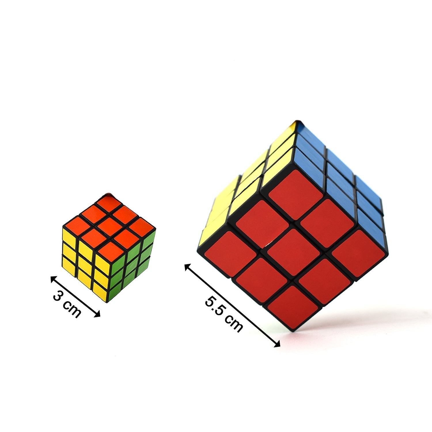 Plastic Fancy 3x3 Small Cube Puzzles Game - 2 Pieces (Multicolour) - Springkart 