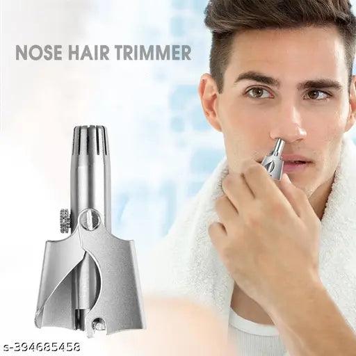 Manual Stainless Steel SS Nose Trimmer Manual Nose & Ear Hair Trimmer Clipper for Men & Women