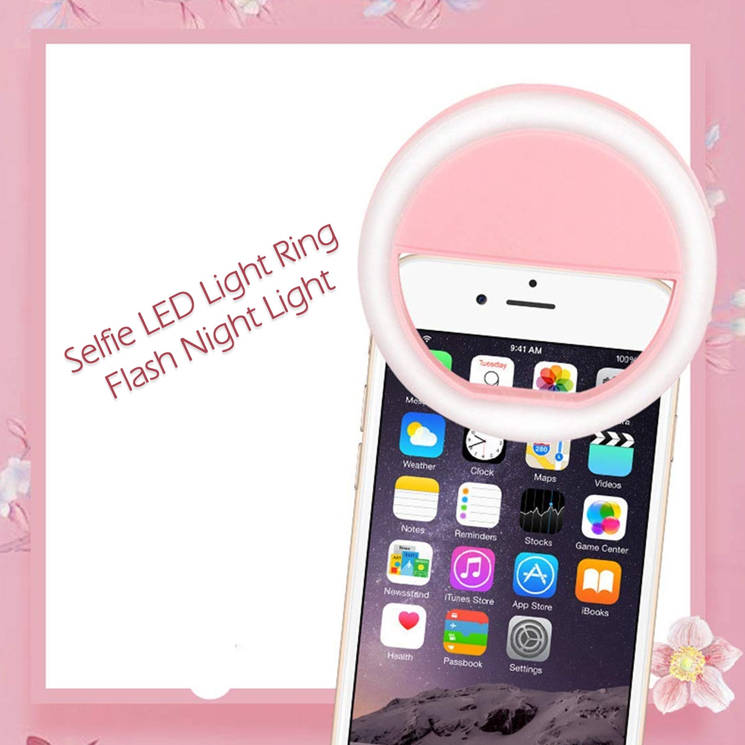 12881 Phone Selfie Light Selfie Ring Light Selfie Light For Smartphone Selfie Light For Phone Battery Operated Selfie Ring Light (Battery Not Included) - Springkart 