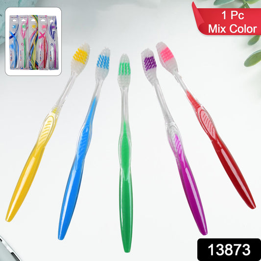 Premium Plastic Toothbrush (1 Pc Mix Color) - Springkart 