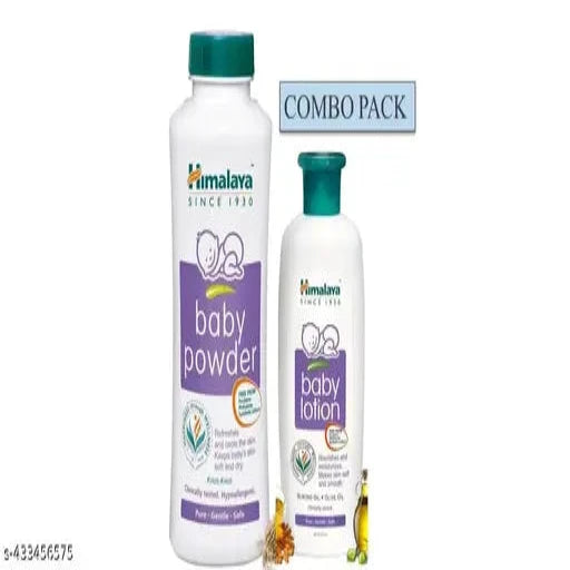 Himalaya Baby Powder 200g & Baby Lotion 200ml (Combo Pack)