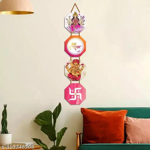 Religious Decor Shubh Labh (30x30)Cm Wall Decor Hanging