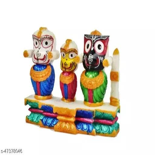 Lord Jagannath, Balabhadra and Subhadra,Idol for Home Deocr, Car Dash Board, - Springkart 