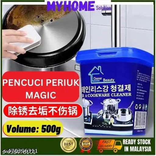 Oven & Cookware Cleaner Stainless Steel Cleaning Paste Remove Stains