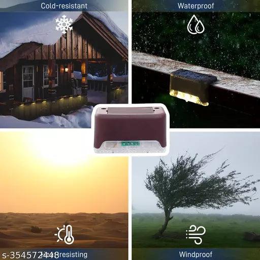 4tens Solar Deck Lights Outdoor 4 Pack Solar Waterproof LED - Springkart 