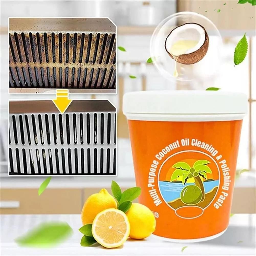 Multi-Purpose Coconut Oil Cleaning & Polishing Paste (300 g) - Springkart 
