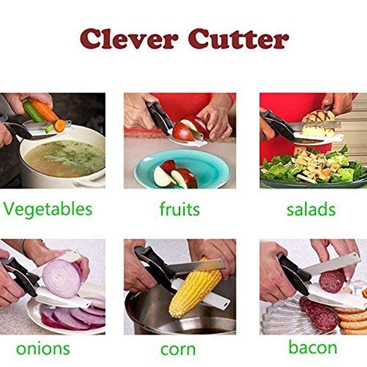 Cleaver Cutter - 2 in 1 Kitchen Knife / Cleaver Cutters - Springkart 