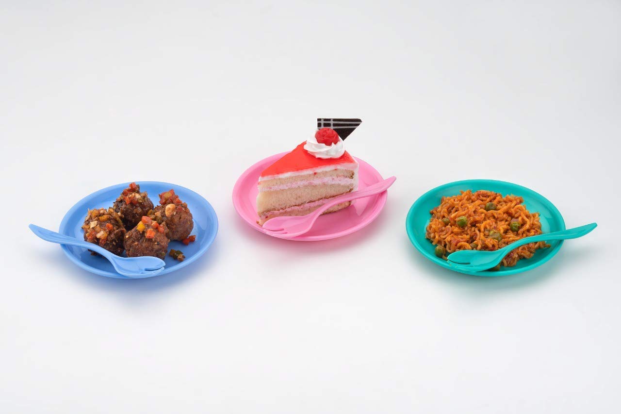 Multipurpose Snack Set 3 pcs - Spoon, Bowl and Dish - Springkart 