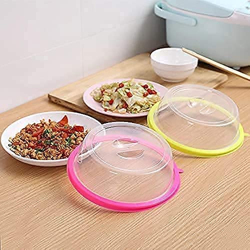 Air-Tight Microwave Oven Dish Cover Microwave Splatter Cover Food Cover Microwave Food Plate Kitchen Plate Dish Lid Dishwasher Safe - Springkart 