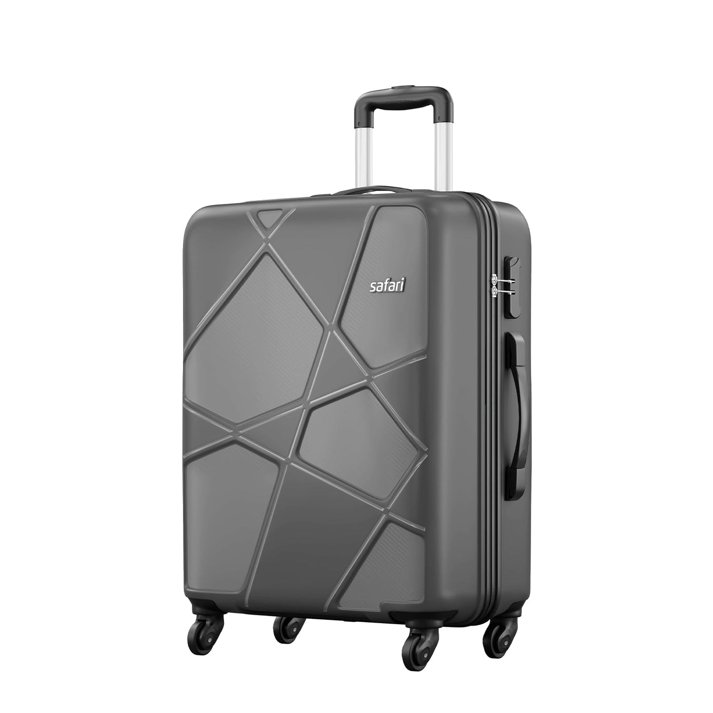 Safari Pentagon Set of 2, Cabin & Checkin Trolley Bags Hard Case Polypropylene 4 Wheels 360 Degree Wheeling System Luggage, Travel Bags, Suitcase for Travel, Trolley Bags for Travel, Dusk Green