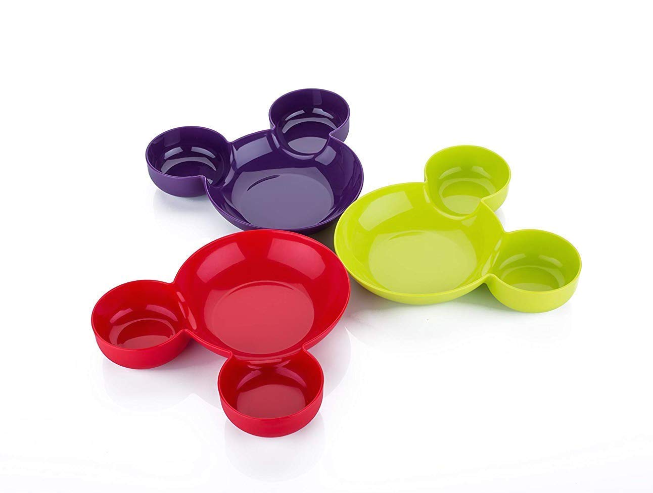 Mickey Shaped Kids / Snack Serving Sectioned Plate - Springkart 