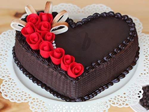 Heart Shape Cake Mould Non Stick Steel 1 kg Cake Baking Tray ( 23cm) - Springkart 